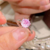 The Six-Claw Solitaire Crystal Ring — women’s Accessories, ENIGMAE