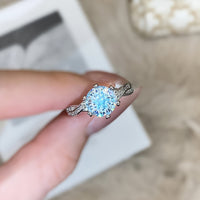 The Six-Claw Solitaire Crystal Ring — women’s Accessories, ENIGMAE