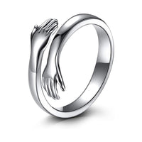 Adjustable Love Hug Couple Ring