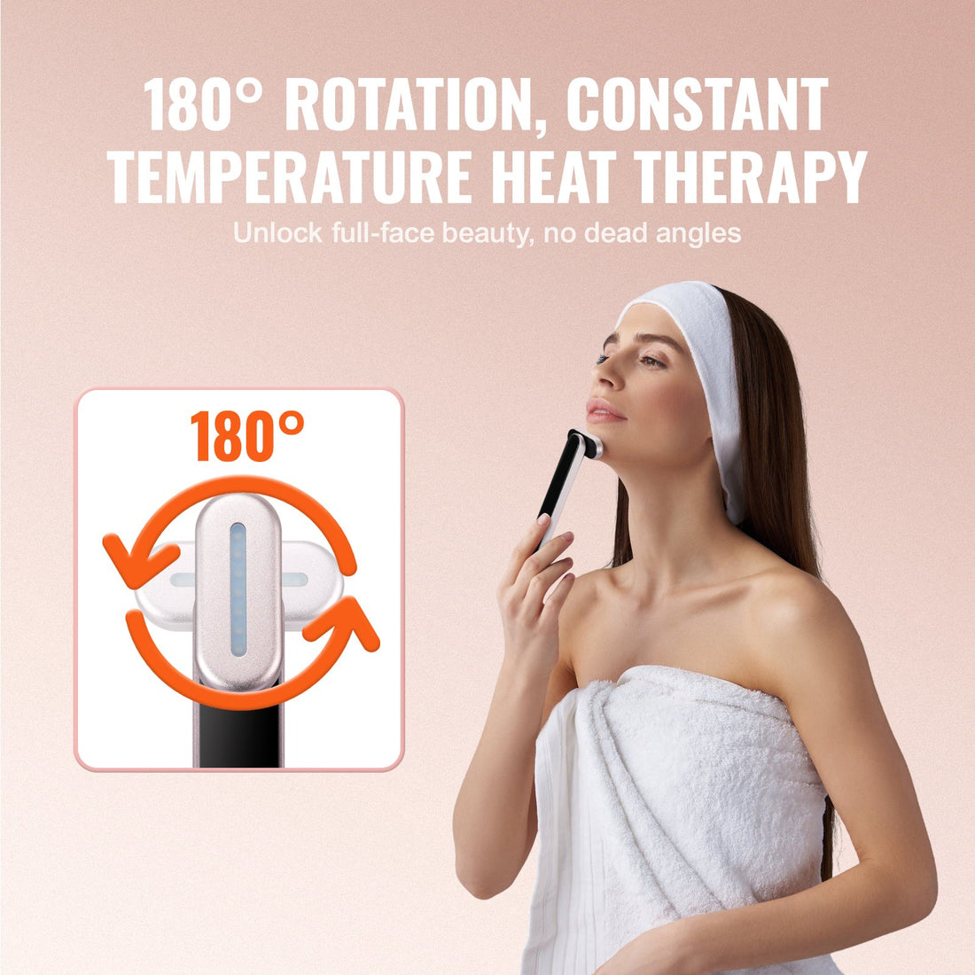 LumaWand™ 3-in-1 LED Face & Neck Therapy Wand