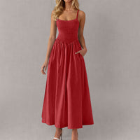 PocketFlow™ Ruffle Strap Pocket Dress