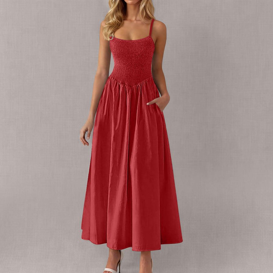 PocketFlow™ Ruffle Strap Pocket Dress