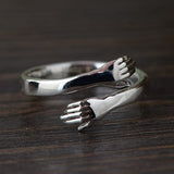 Adjustable Love Hug Couple Ring