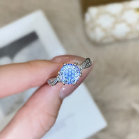 The Six-Claw Solitaire Crystal Ring — women’s Accessories, ENIGMAE