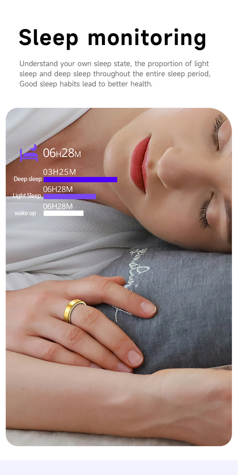 Sleep duration, tracked automatically