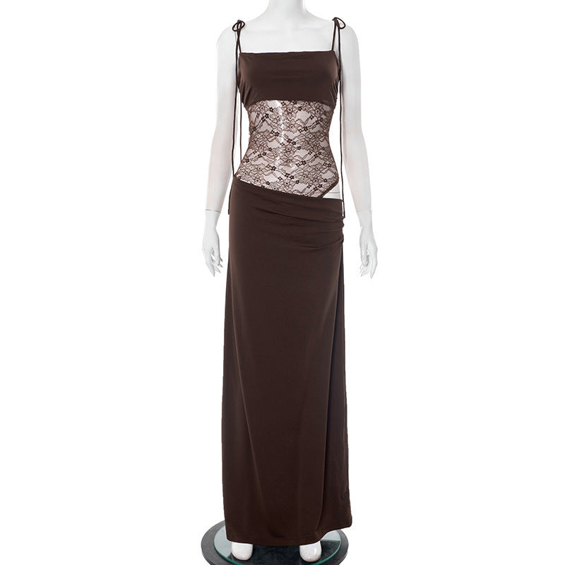 The Solid Color Spaghetti Strap Dress — women’s Dress, ENIGMAE