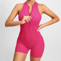 ZipSculpt™ Tummy Control Shorts Jumpsuit