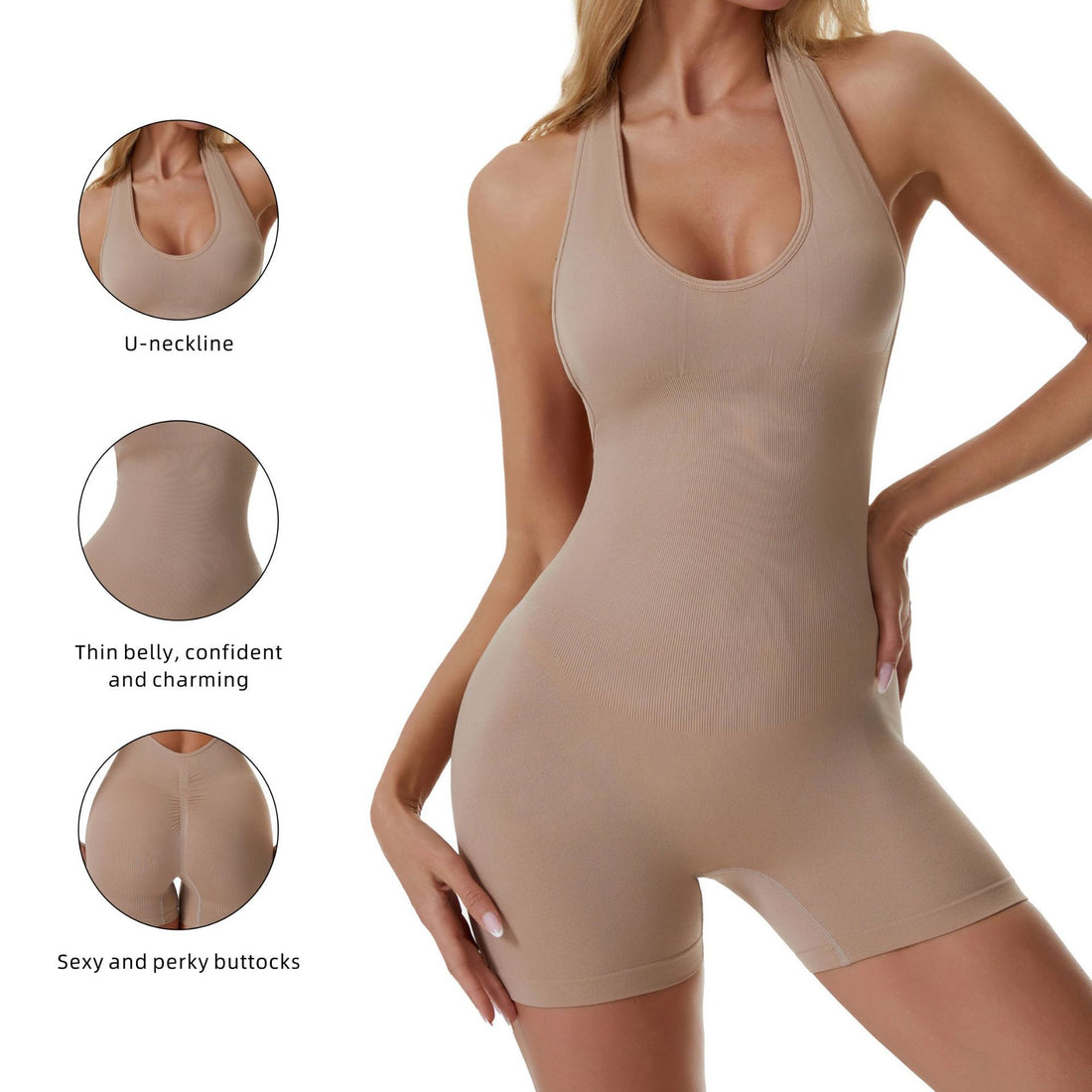 FlexSculpt™ Backless Yoga Shapewear Bodysuit