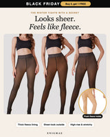 Fleece lined sheer tights for women – looks sheer, feels like fleece – Black Friday offer