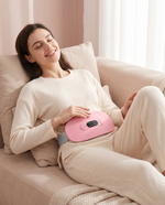 Cozy at-home comfort with Enigmae Ease cordless heating belt for cramps