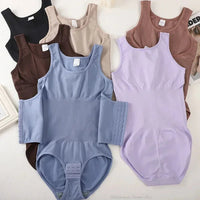 New Bodysuit Shapewear with Zipper Belt Women Tummy Control Fajas Body Shaper Waist Trainer Slimming Cincher Corset Tops — ENIGMAE 4K