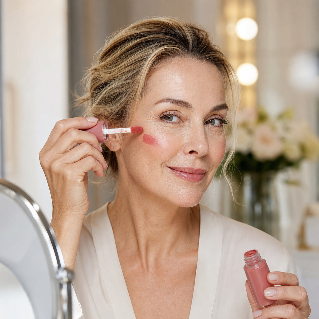 Lifestyle — soft blush glow