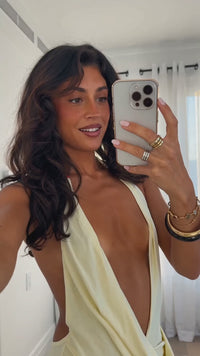 Halter High-Slit Maxi Dress