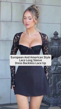 Y2K Lace Corset Mini Dress