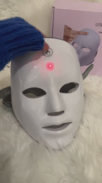 LED red light therapy face mask demo 2