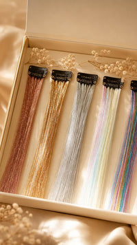 Fairy hair tinsel vertical reel