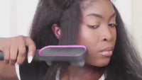 Neuer 2-in-1 Haarglätter, Heißer Kamm, Negativ-Ionen-Lockenstab, Dual-Zweck Elektrische Haarbürste