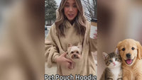 Pet Carrier Kangaroo Hoodie