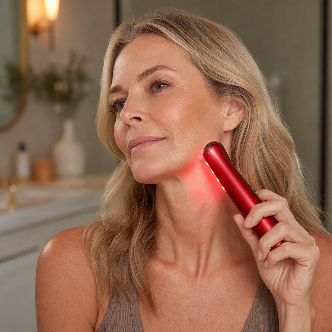 Lifestyle — red light therapy wand