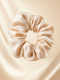 SilkWave™ Pearl Satin Scrunchie — ENIGMAE hero