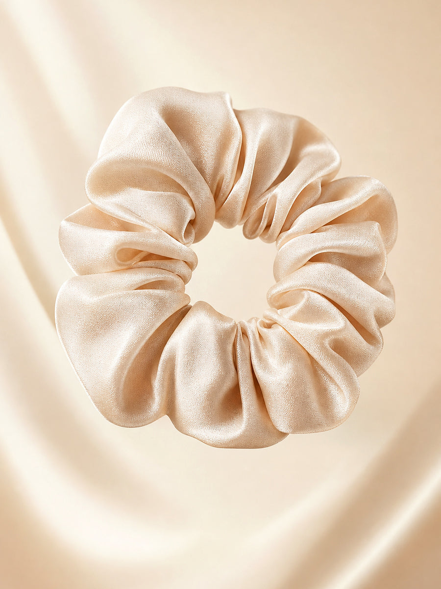 SilkWave™ Pearl Satin Scrunchie