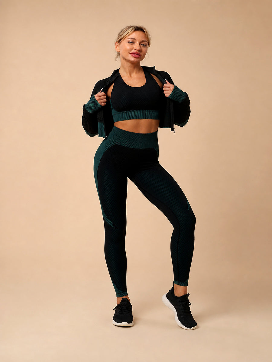 StudioThree™ Seamless 3-Piece Gym Set