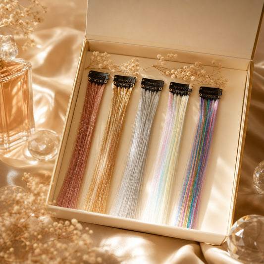 Luxury fairy hair tinsel kit gift box