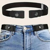 Traceless Invisible Elastic Belt Women's Belt Jeans Pants Men's Elastic Belt — ENIGMAE 4K