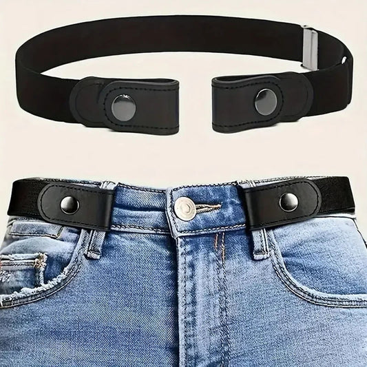 Traceless Invisible Elastic Belt Women's Belt Jeans Pants Men's Elastic Belt — ENIGMAE 4K